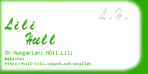 lili hull business card